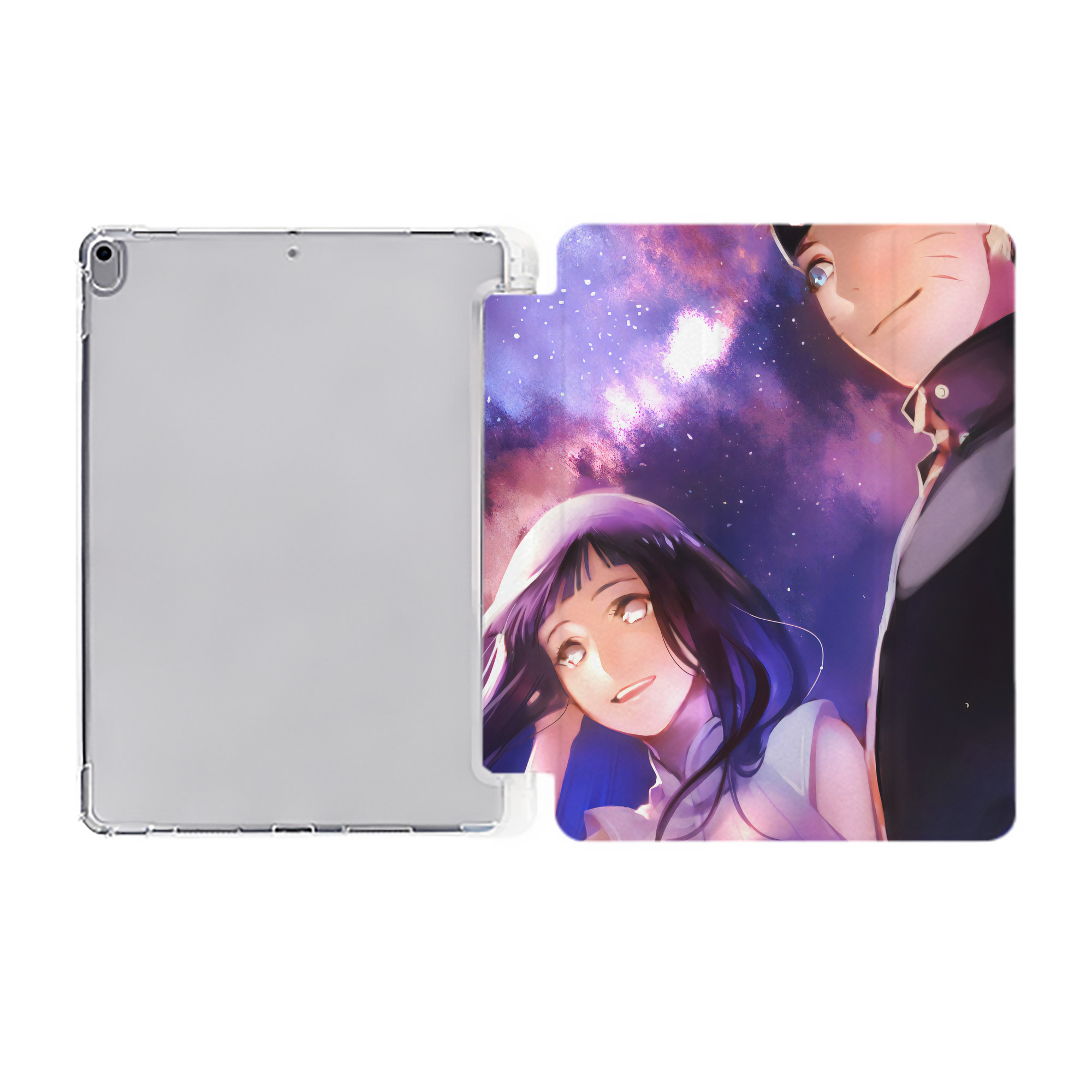 （画像用） NARUTO -ナルト- NARUTO -ナルト- 疾風伝 IPad ケース ペン収納付き 三つ折りスタンド PUレザー×シリコン 対応機種9.5/10.5/10.9インチ